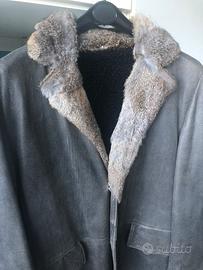 Cappotto uomo finta pelle marrone M. No brand.