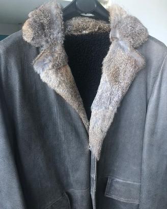 Cappotto uomo finta pelle marrone M. No brand.