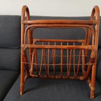 Porta riviste in  Vimini 30X50X60H