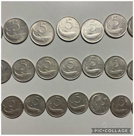 Lotto Monete 5 Lire "Delfino"
