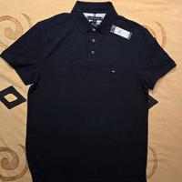 Polo Tommy Hilfiger blu, uomo, nuova Taglia M