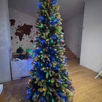 Albero di Natale slim. h 2,40  effetto realistico