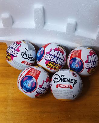 set 5 pezzi blinbox ZURU Disney Snack mini create
