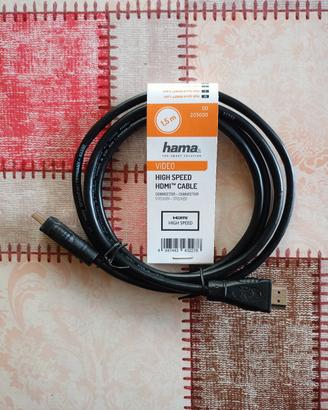 Hama High Speed cavo video hdmi 1,5 m