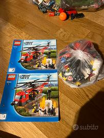 Lego city 60010 l’elicottero dei pompieri