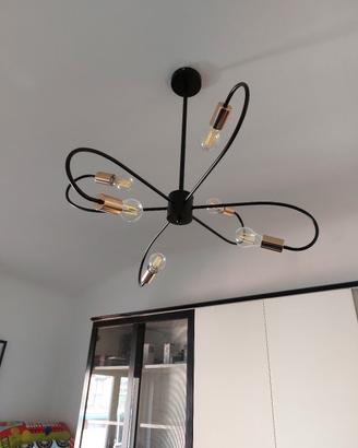 
Lampadario a 6 lumi '80