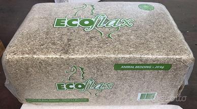 Lettiera in paglia di lino depolverizzata