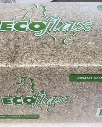 Lettiera in paglia di lino depolverizzata