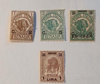 Somalia italiana 1906/1926-elefanti e leoni