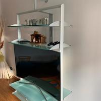 Mobile in acciaio porta tv