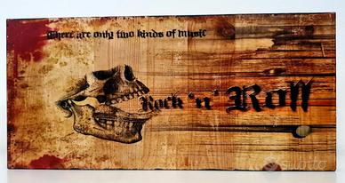 Quadro foto su legno "Rock'n Roll"