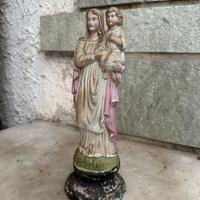 Statua Madonna Biscuit Dipinta