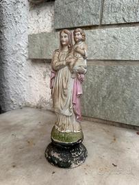 Statua Madonna Biscuit Dipinta