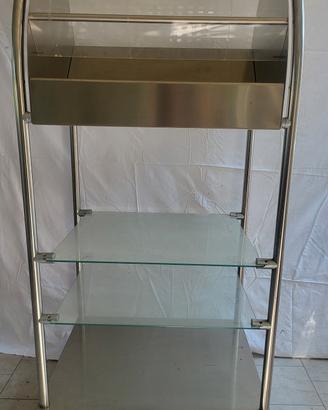 CARRELLO ESPOSITORE ACCIAIO INOX