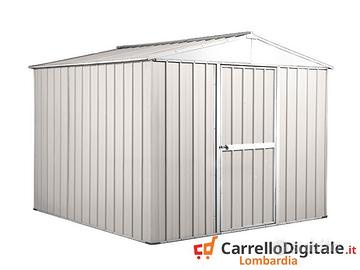 Box porta attrezzi in lamiera 276x260 bianco