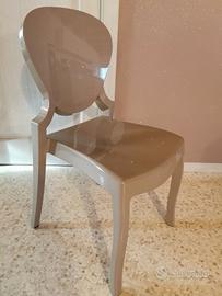 Eleganti Sedie PEDRALI QUEEN tortora - interno/est