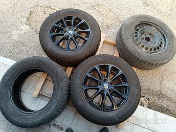 2 cerchi mak con gomme Fulda termiche trattabile