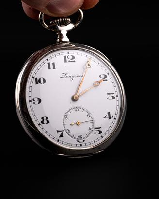 Longines E.F.Co da tasca in argento Grand Prix