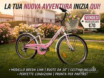 bicicletta ragazza Breda 20"
