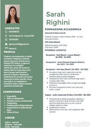 Receptionist - barista - commessa - altro