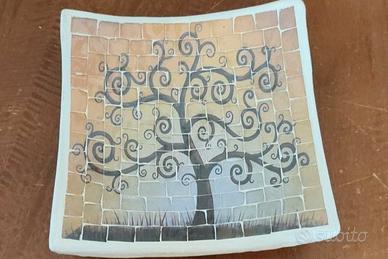 svuota-tasche decorato con albero della vita
