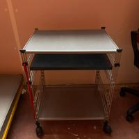 Carrello porta PC computer in alluminio
