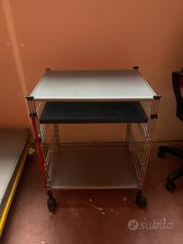 Carrello porta PC computer in alluminio