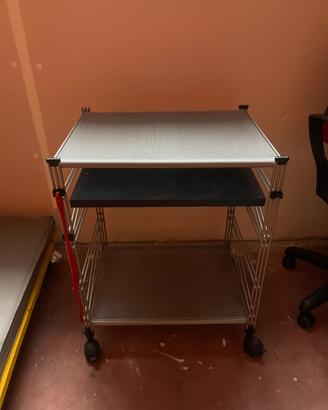 Carrello porta PC computer in alluminio
