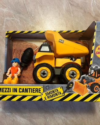 Mezzi in cantiere smonta e rimonta giocattoli