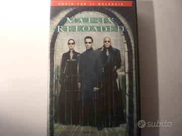 VHS Film Matrix Reloaded Blockbuster