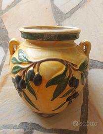 Coppia di vasi da parete in ceramica provenzale 