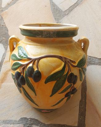 Coppia di vasi da parete in ceramica provenzale 