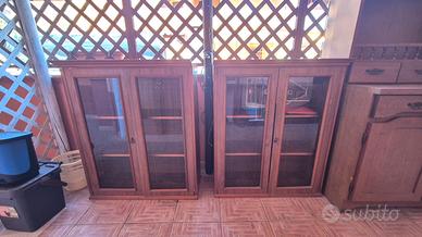 2 vetrine in legno