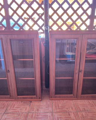 2 vetrine in legno