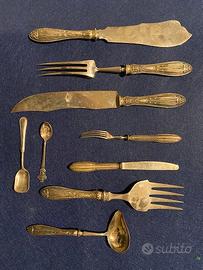 Posate portata con manico argento 800