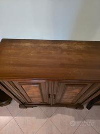 Monile Credenzina Classica In Legno e Radica