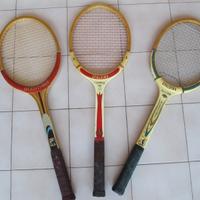 3 racchette da tennis antiche spalding dunlop fila