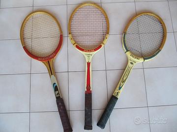 3 racchette da tennis antiche spalding dunlop fila