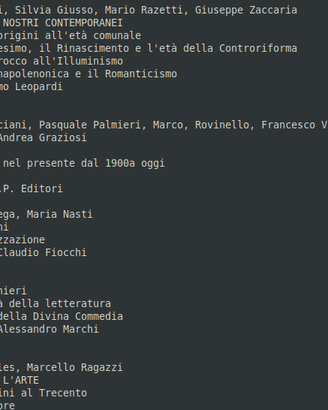 Libri usati per Scuola Superiore di Secondo Grado