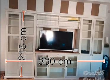 mobile soggiorno ikea componibile bianco shabby 