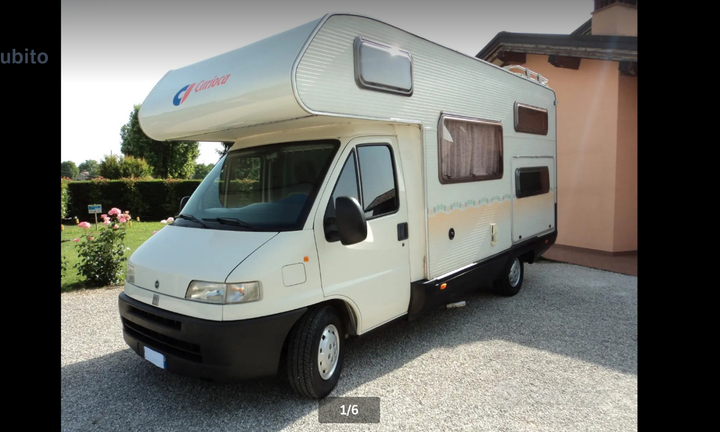 Disponibile Camper Fiat Ducato 2.0 Td 6 posti v/d