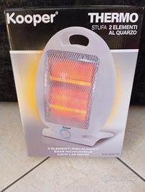 stufa due elementi al quarzo