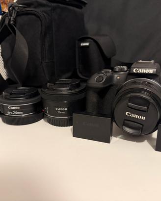Canon EOS R10 + 3 obiettivi + microfono RØDE