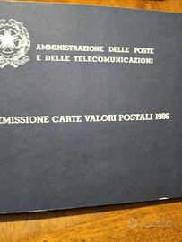 Emissione Carte Valori Postali 1986