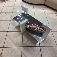 Tavolino da salotto in vetro