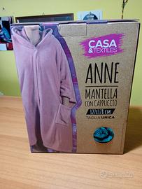 MANTELLA DONNA CON CAPPUCCIO TAGLIA UNICA NUOVA 