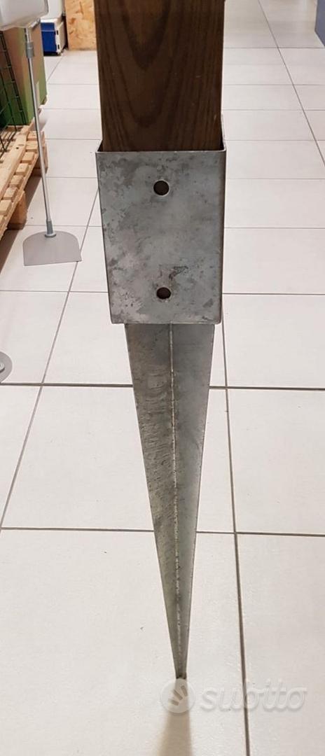 Set 4 Basi Per Pali Zincati Regolabili 100-150mm - Supporto Per Recinzioni, Pergole, Carport, Edilizia - Foto 10