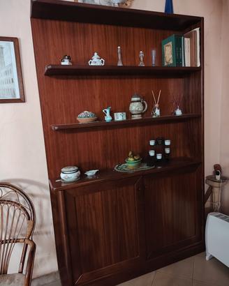 libreria in noce vintage 