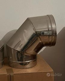Curva 90° canna fumaria inox d 250