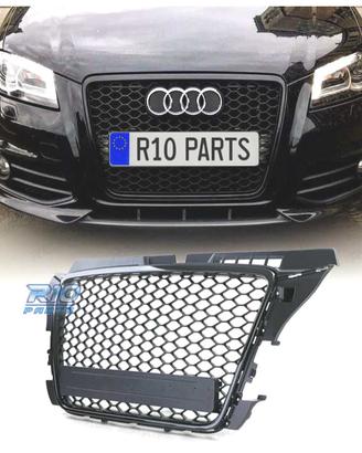 GRIGLIA AUDI A3 8P 08-12 LOOK RS3 NERO LUCIDO